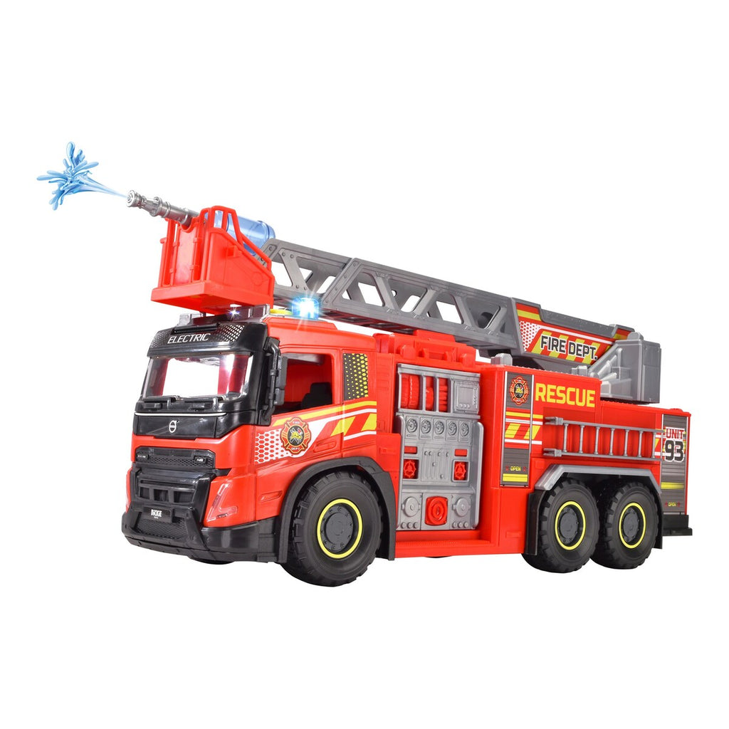 Brannbil Giant Fire Truck 57 cm med lys og lyd bakside
