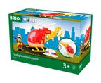 Brannhelikopter med figur og vasstank - BRIO World bakside