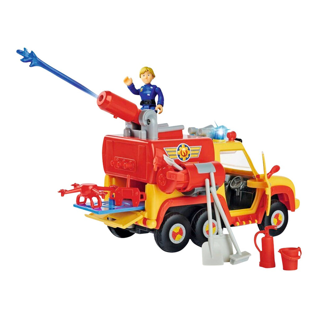 Brannmann Sam brannbil Venus 2.0 med figur med åpen dør