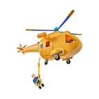 Brannmann Sam helikopter Wallaby II med figur bakside