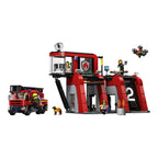 Brannstasjon med stigebil 60414 fra LEGO City bakside