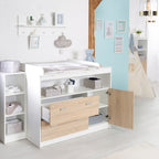 Bred stellekommode Gabriella 98x117 cm avtagbar topp bakside