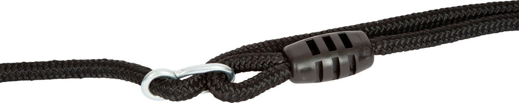 Bretthuske XL Black Line massivt tre med svarte tau med justerbare tau