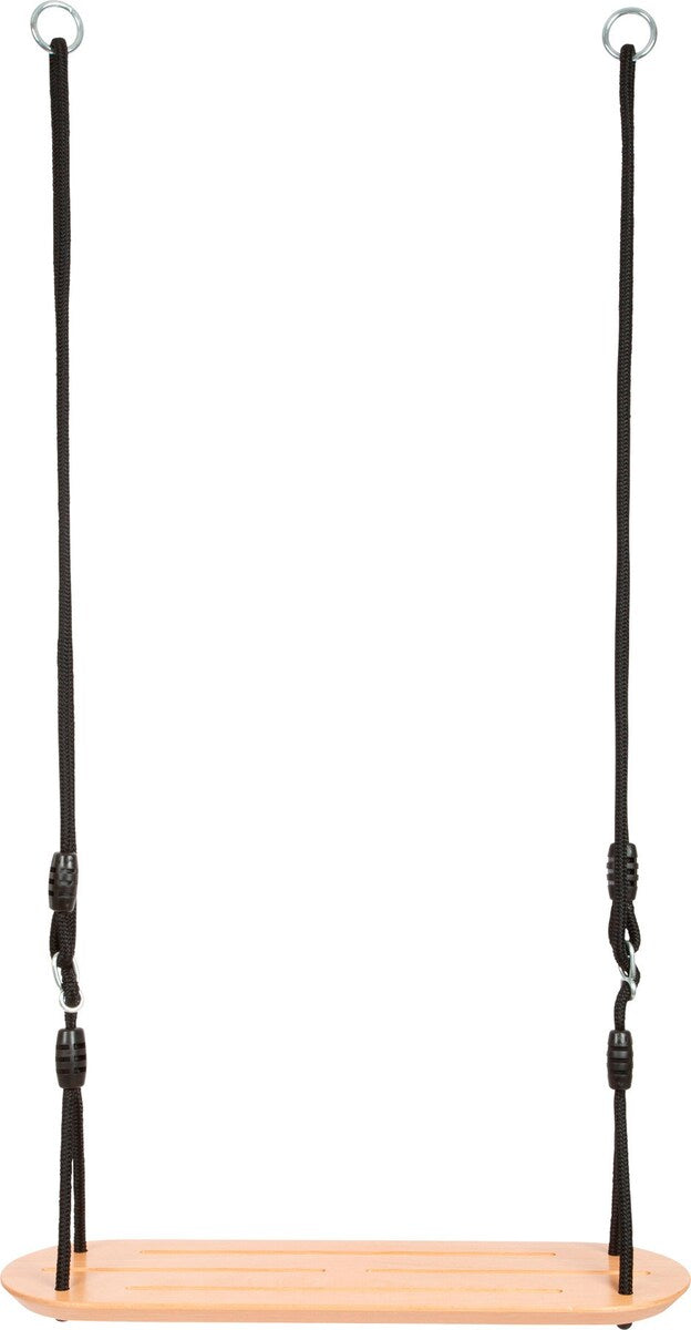 Bretthuske XL Black Line massivt tre med svarte tau forfra