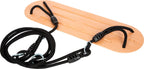 Bretthuske XL Black Line massivt tre med svarte tau med metallringer