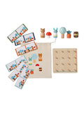Brettspill skogvenner i tre FSC® 20x20 cm forfra