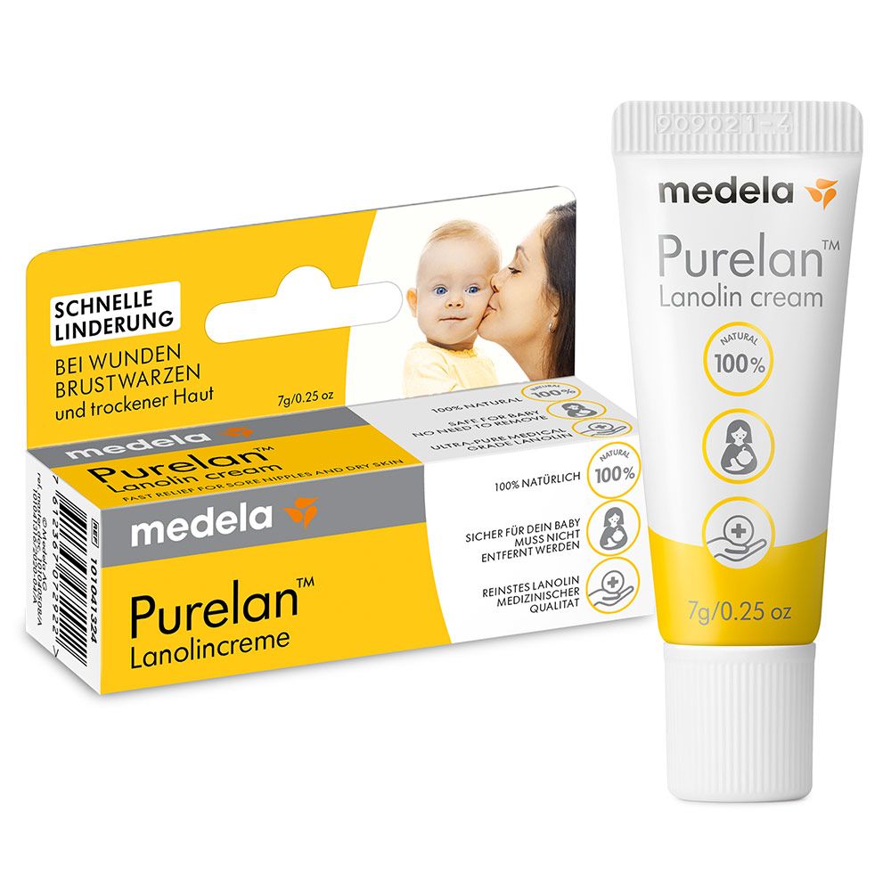 Pakningsdesign Brystvortesalve Purelan 37 g med 100 % lanolin