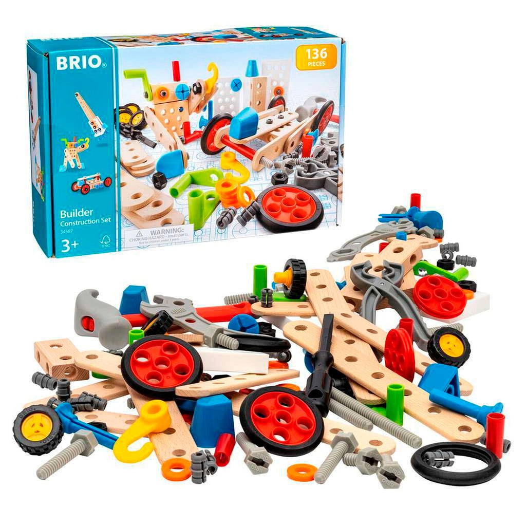 Builder boks 135 deler konstruksjonsleke fra 3 år forfra