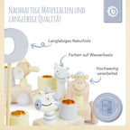 Bursdagstog i tre Candy Look med 6 lys side