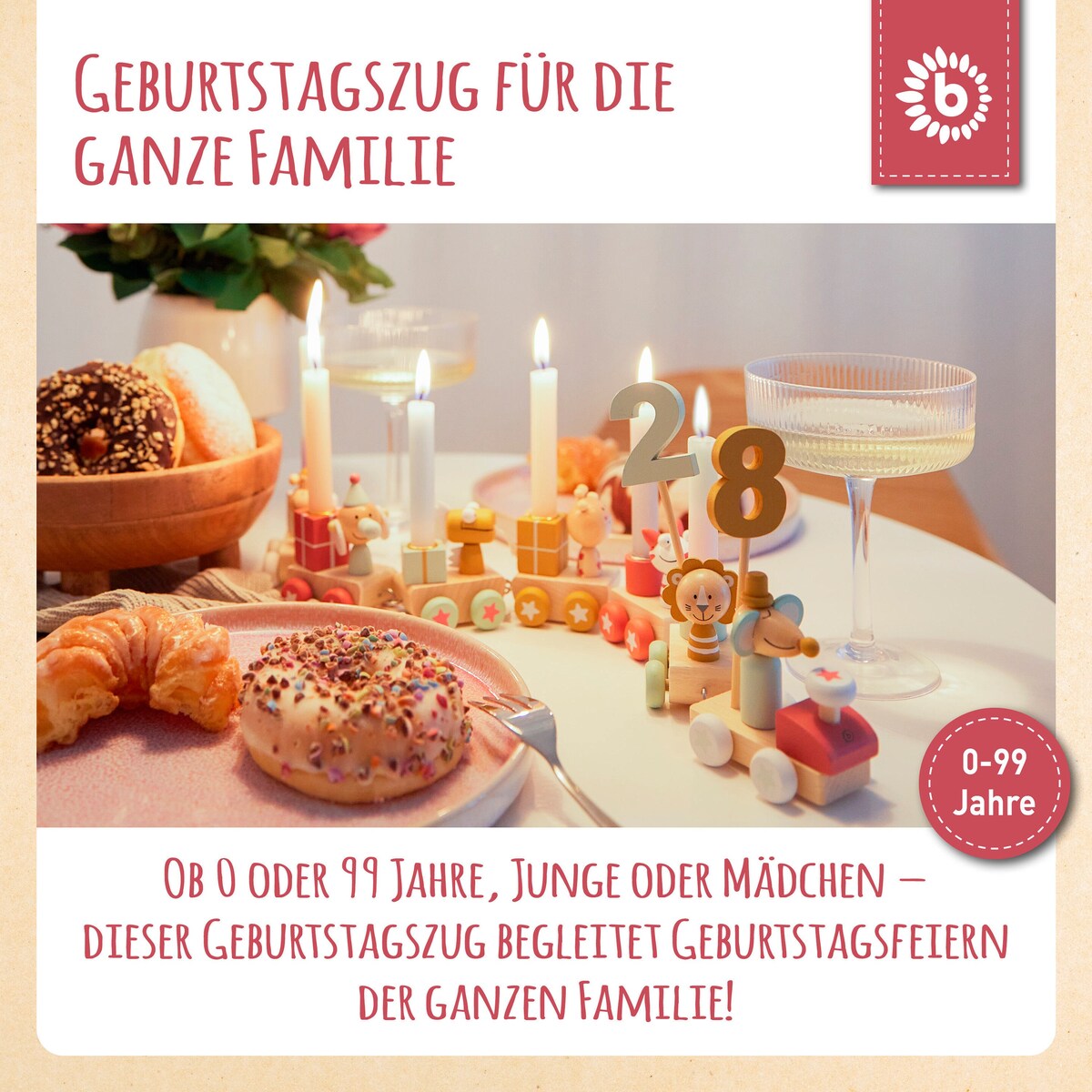 Bursdagstog i tre Scandi-Chic Berry bakside