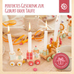 Bursdagstog i tre Scandi-Chic Berry med lys