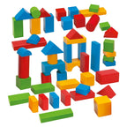 Byggeklosser i tre 50 stk, ekstra store deler, i boks - Eichhorn forfra