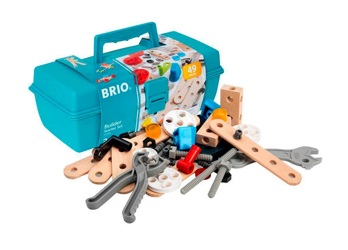 Byggekoffert 49 deler fra 3 år - BRIO Builder bakside