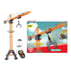Byggekran Mega Crane 120 cm med kabelfjernstyring og lastetrage