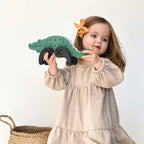 Byggesett Dra-Cro-Saurus 3-i-1 montert som dinosaur