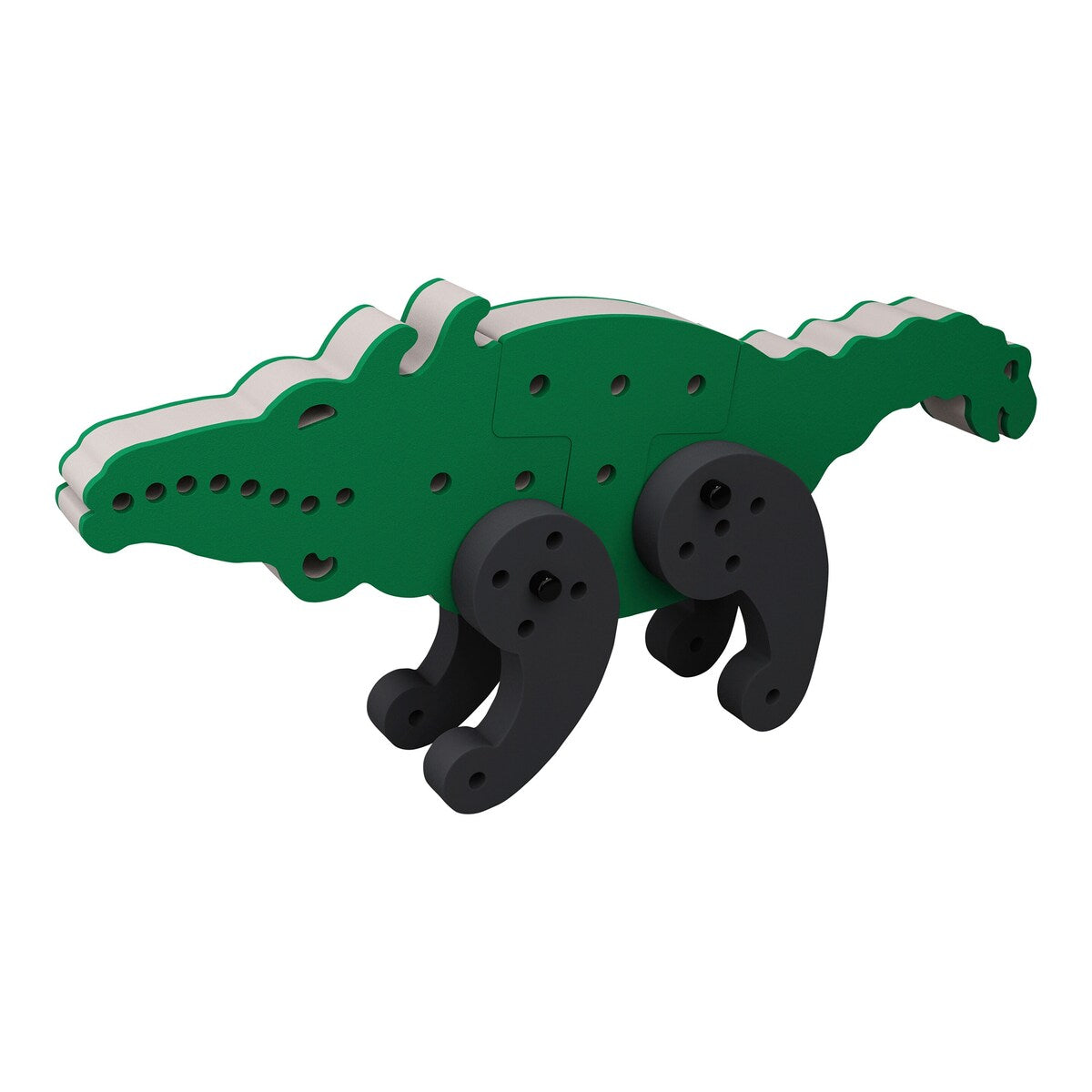 Byggesett Dra-Cro-Saurus 3-i-1 montert som krokodille