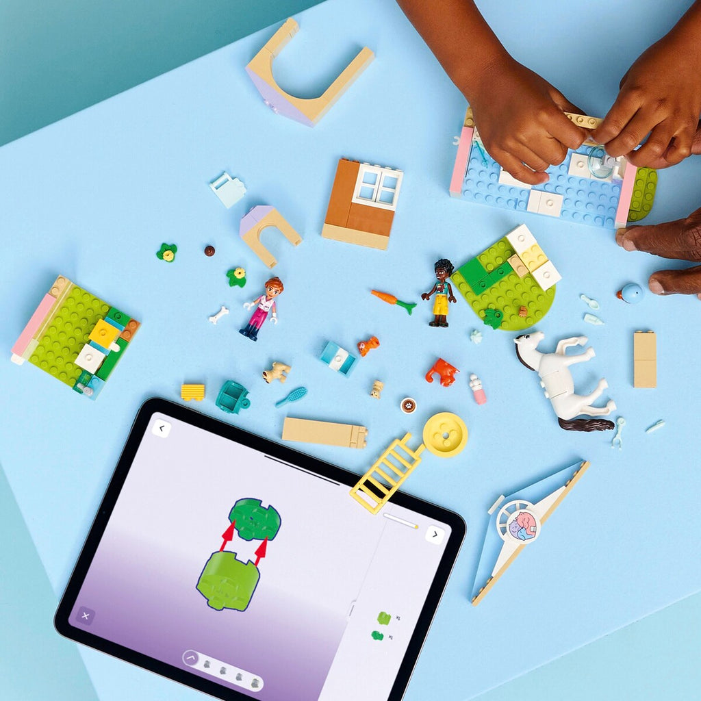 Byggesett dyreklinikk 141 deler fra 4 år - LEGO Friends detalj av dyrefigurer