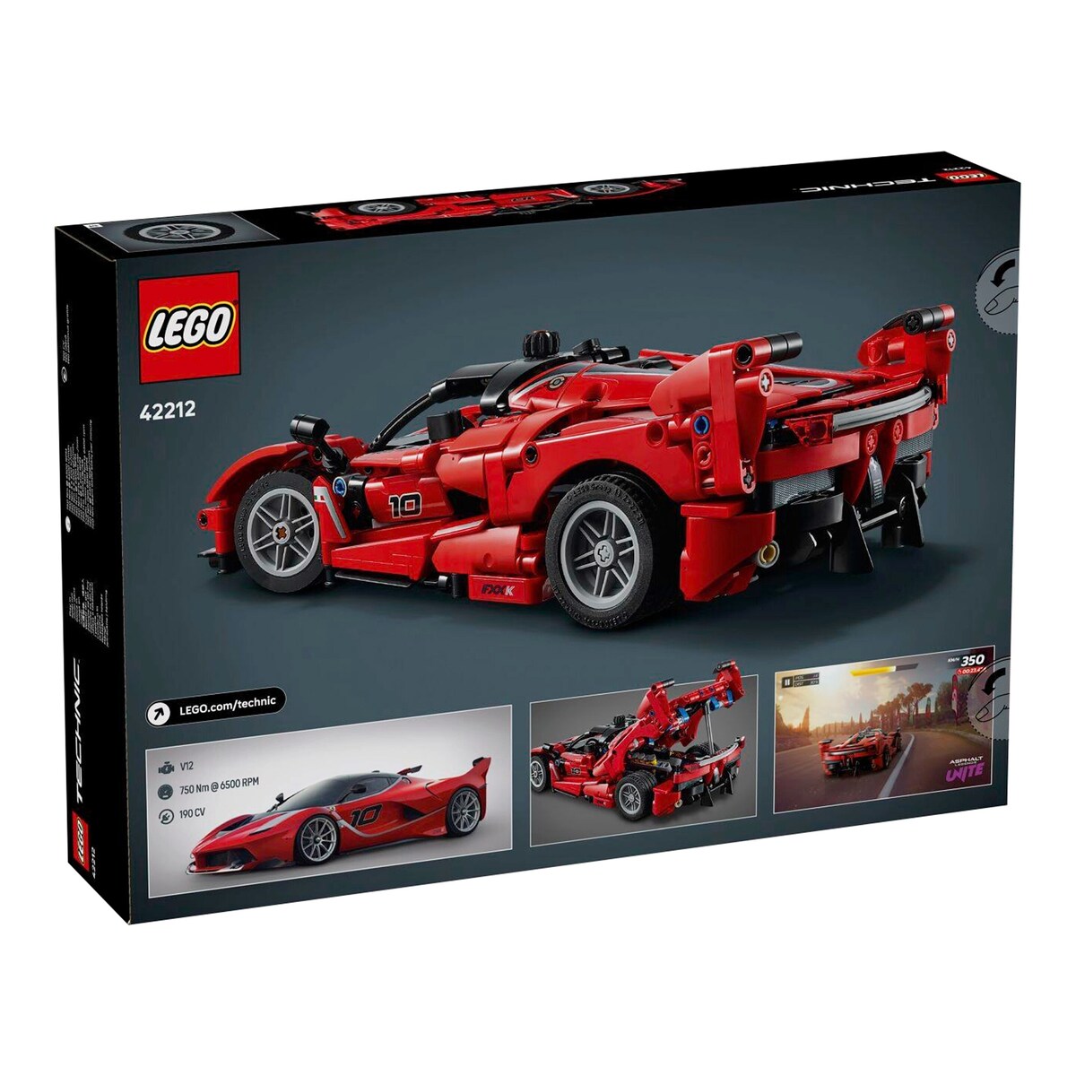 Byggesett Ferrari FXX K 42212 detalj av motor
