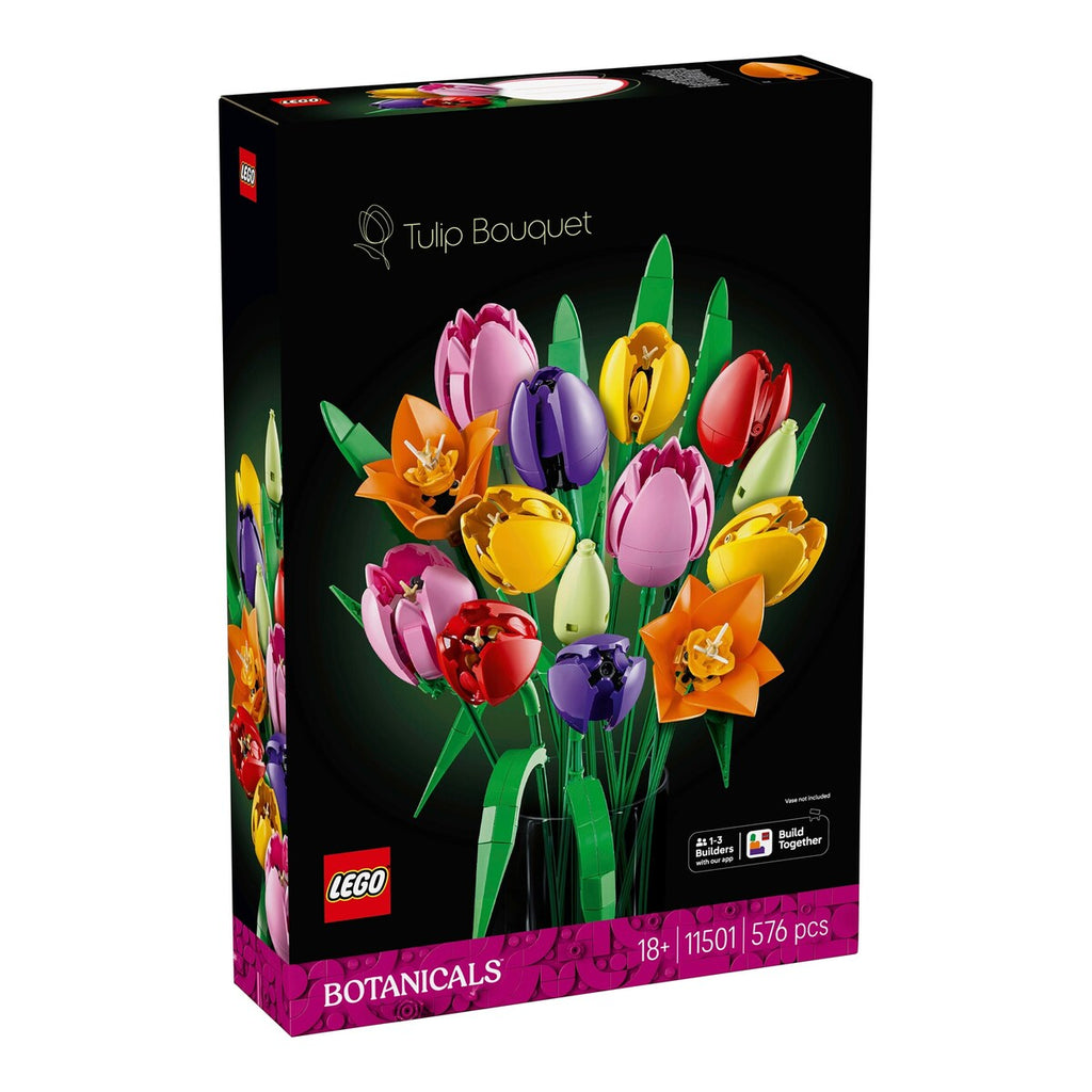 Byggesett tulipanbukett 576 deler fra 18 år forfra