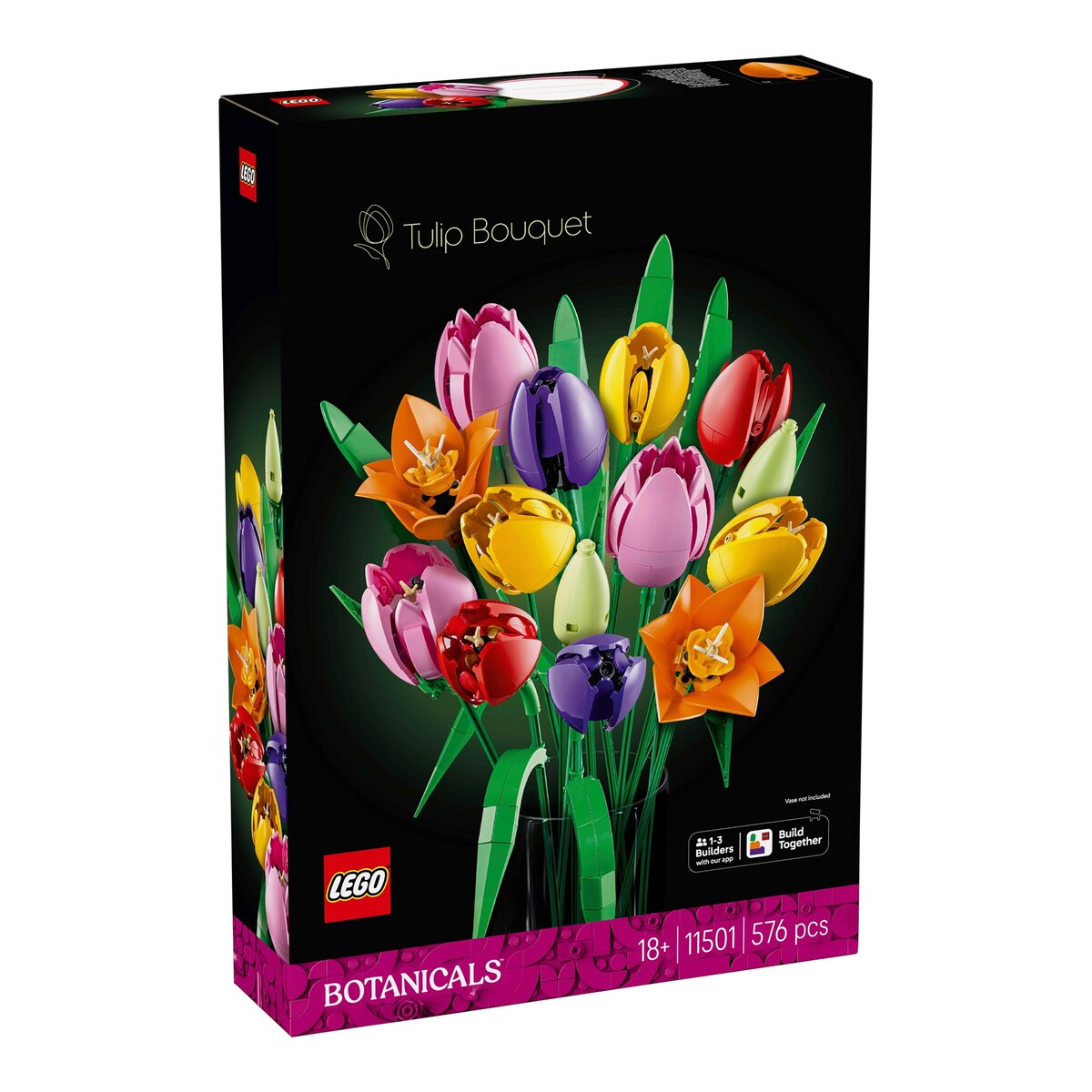 Byggesett tulipanbukett 576 deler fra 18 år forfra