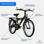 Bysykkel Sydney 20/24 tommer for barn med Y-ramme med Shimano girskifter