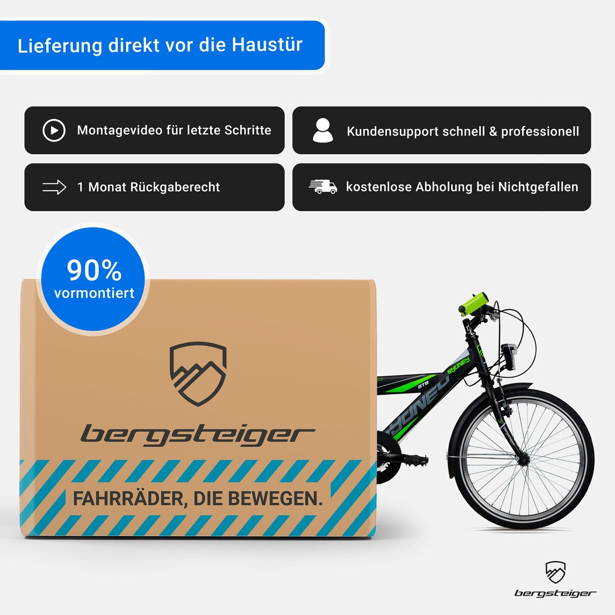 Bysykkel Sydney 20/24 tommer for barn med Y-ramme med sykkelsete