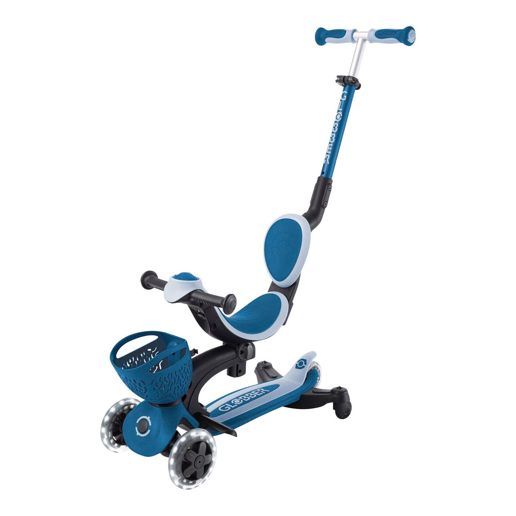 Sparkesykkel 3-i-1 Go-Up Baby 360 med lyshjul og LED-modul - Globber