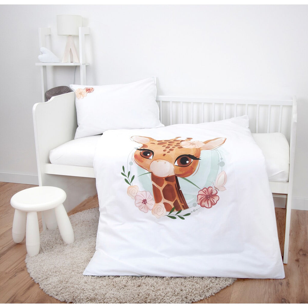Flanell vendbart sengetøy 40x60 / 100x135 cm bomull - Baby Best