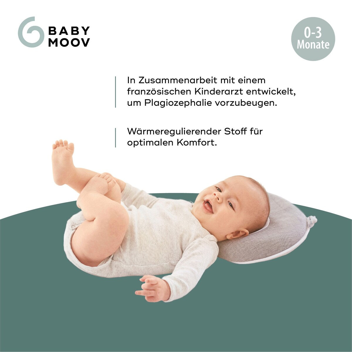 Hodepute Cosyhead Fresh for baby fra fødsel til 3 mnd - Babymoov