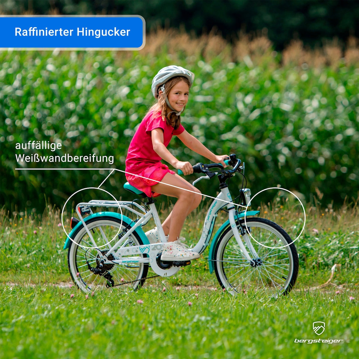 Bysykkel Atlantis 20/24 tommer for barn - Bergsteiger