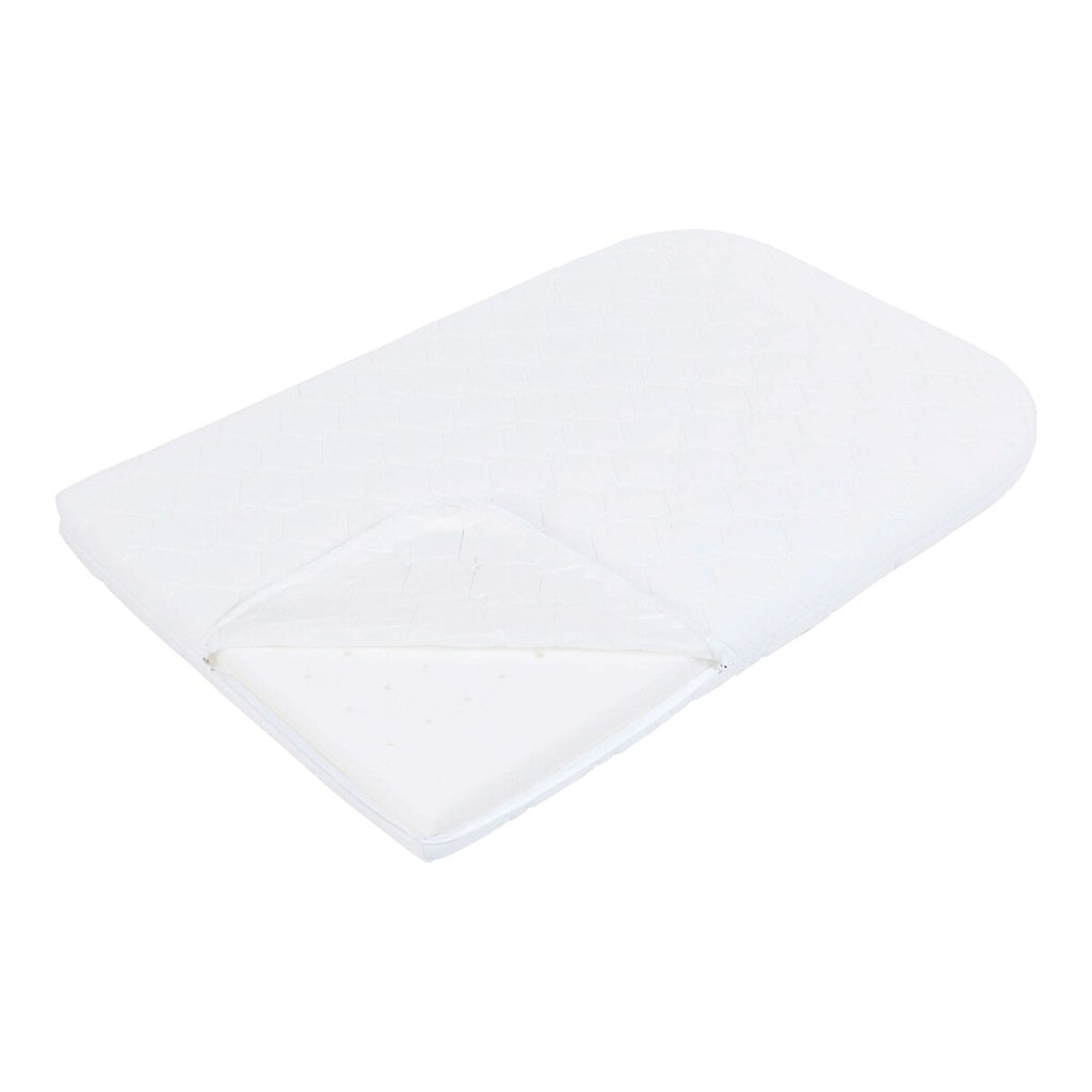 Bedside-seng Maxi med madrass og barneseng-sett i bøk - babybay®