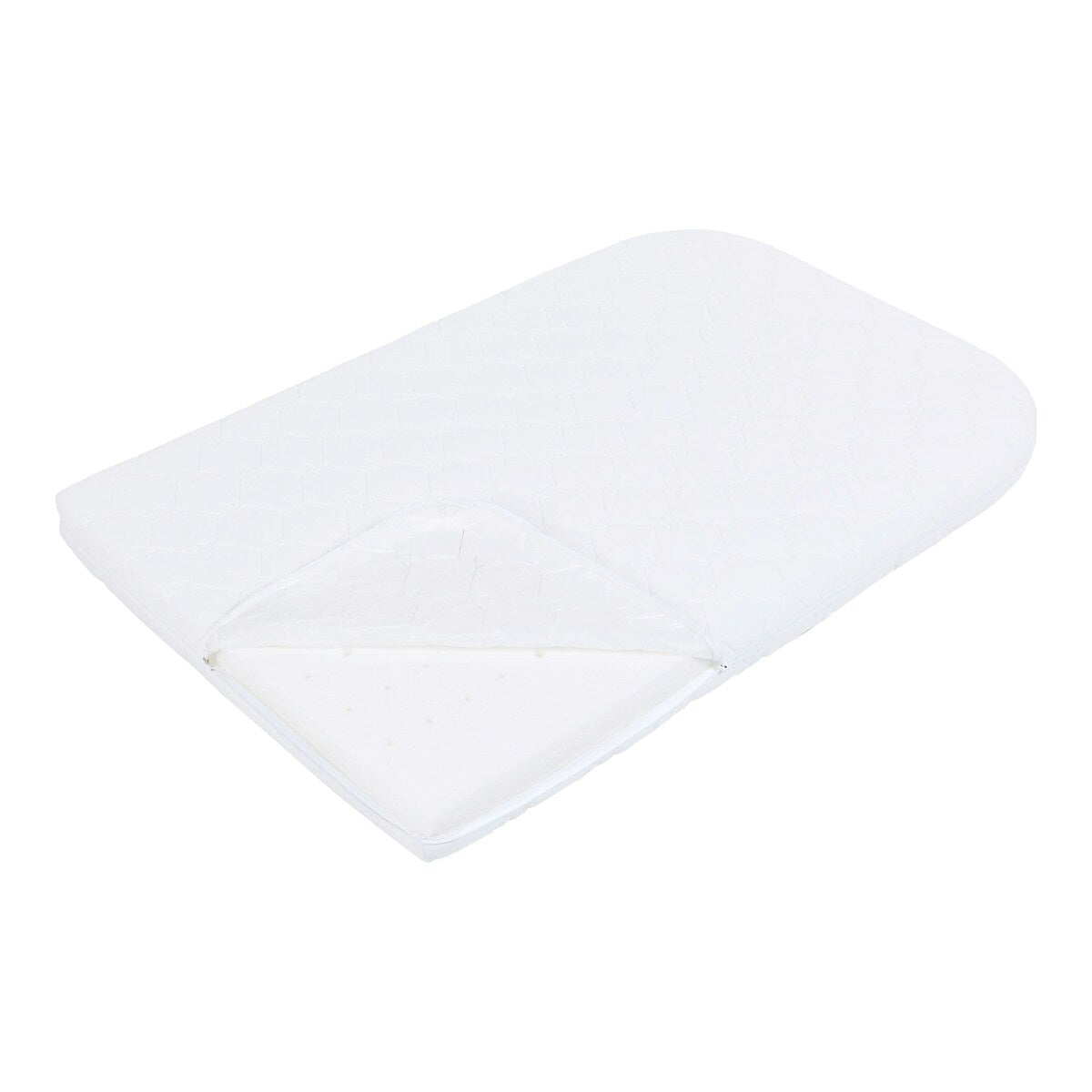 Bedside-seng Maxi med madrass og barneseng-sett i bøk - babybay®