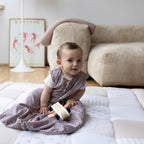 Krableteppe patchwork 120x120 cm bomull - Emma & Noah