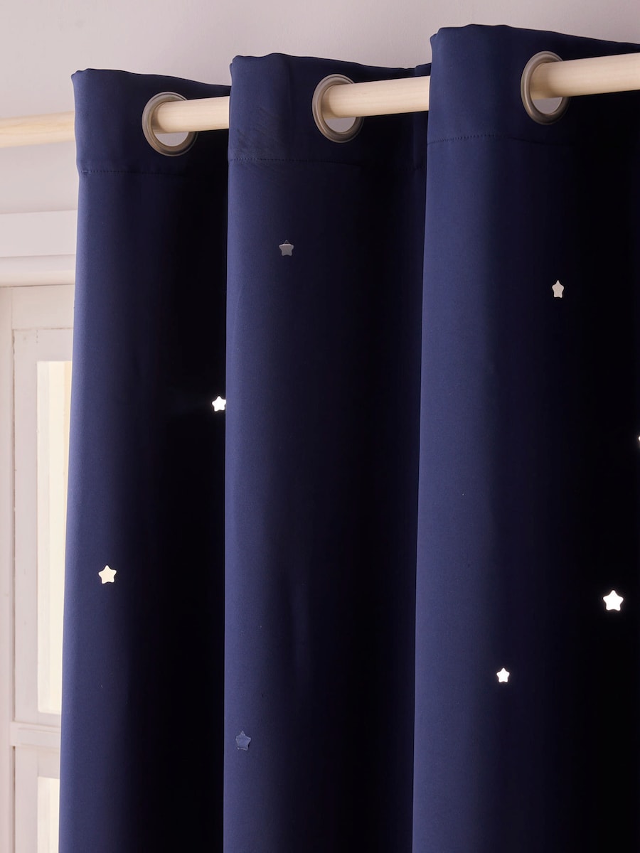 Mørkleggingsgardin med utstansede stjerner polyester - Vertbaudet