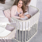 Bedside crib Original 81x43 cm massiv bøk - babybay