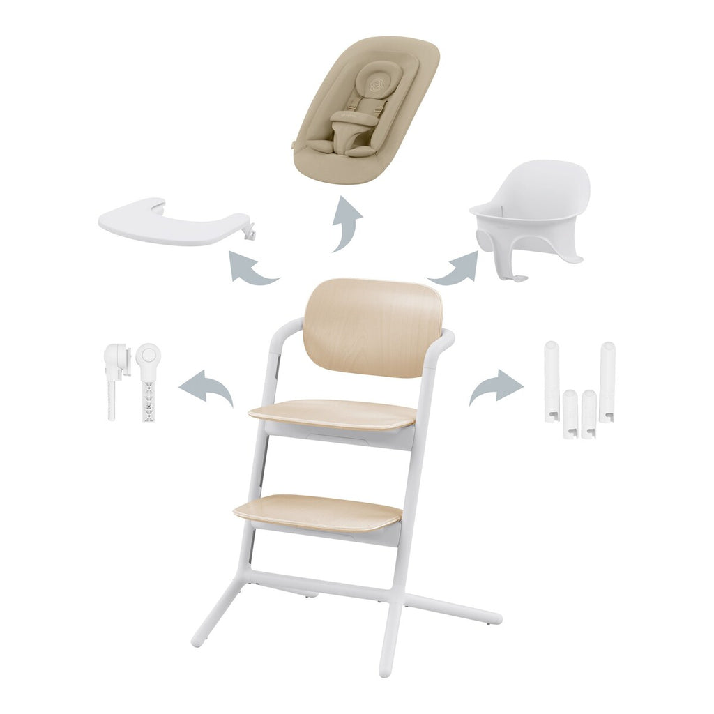 Trappestol Lemo 2.0 4-i-1 sett fra fødsel aluminium - Cybex