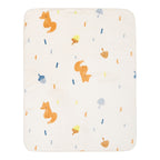 Babyteppe i plysj med andemotiv 75x100 cm - Sterntaler