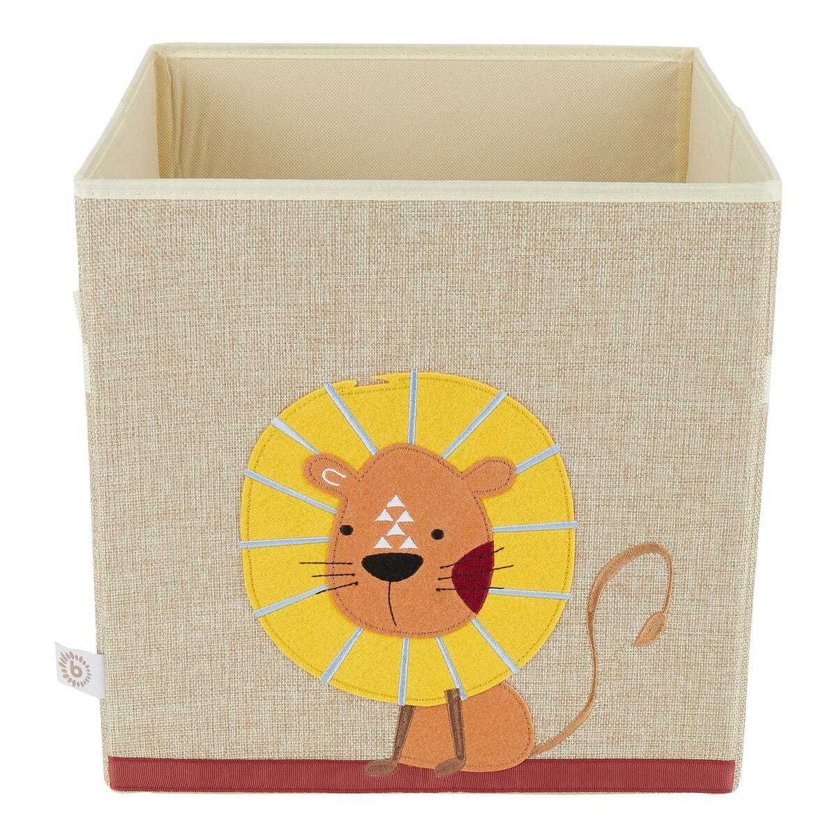 Oppbevaringsboks i polyester 32x32x32 cm med dyremotiv - Bieco