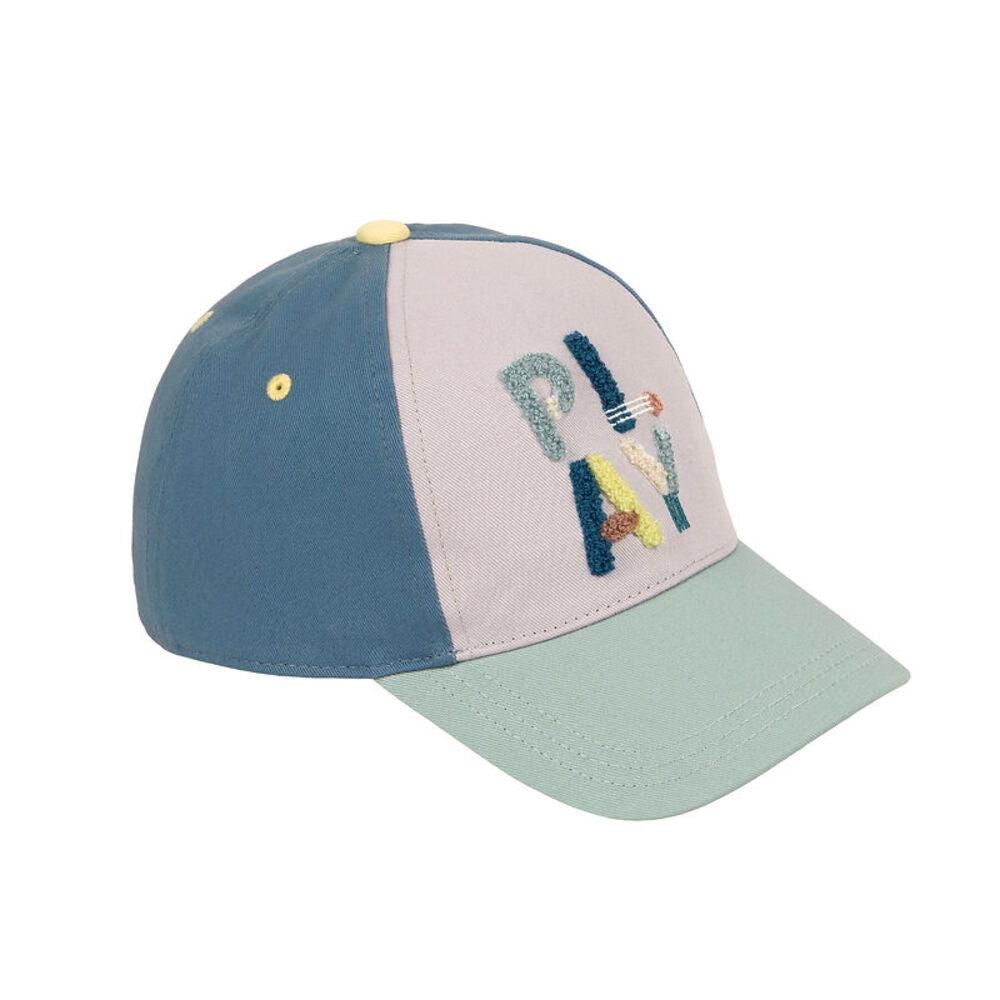 Caps for barn med ventilasjon og borrelås 48-52 cm - Lässig bakside med borrelås