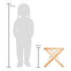 Pakke med Cavaletti hindernis-sett i massivt tre 2-pakning 80 cm