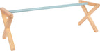 Cavaletti hindernis-sett i massivt tre 2-pakning 80 cm bakside