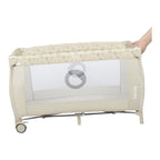 Reiseseng Sven Plus 2-i-1 med stelletopp og baldakin 127x71 cm - Lionelo