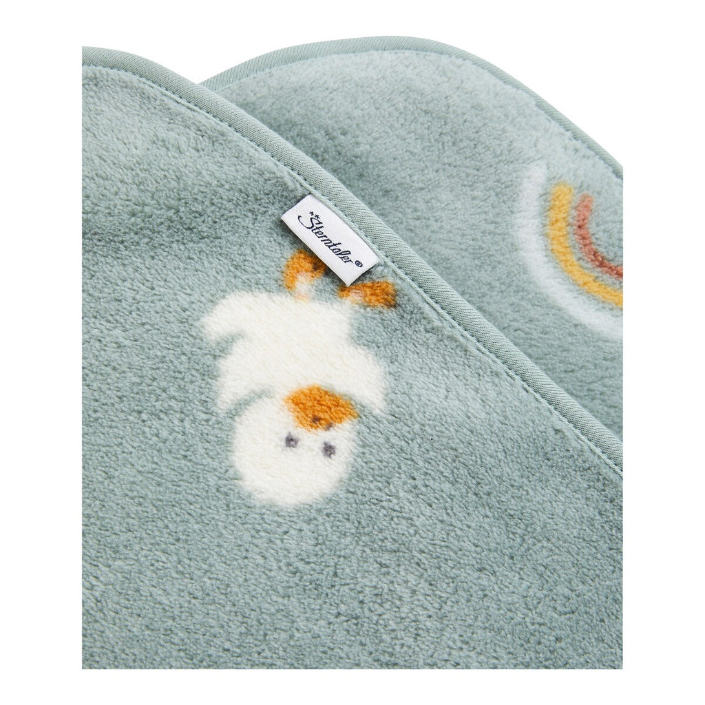 Babyteppe i plysj med andemotiv 75x100 cm - Sterntaler