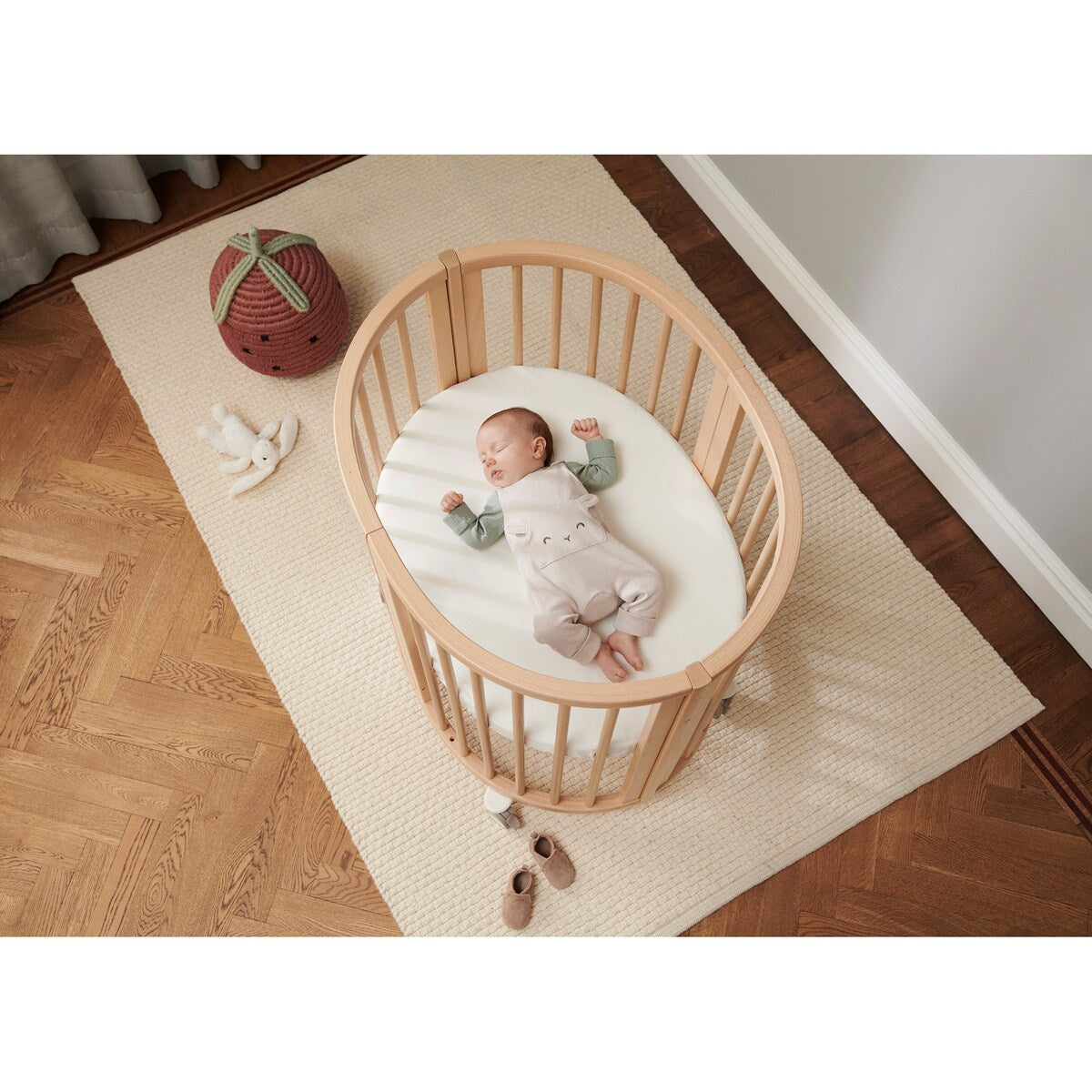 Sprinkelseng Sleepi Mini bøk 82x67 cm fra 0 mnd - Stokke