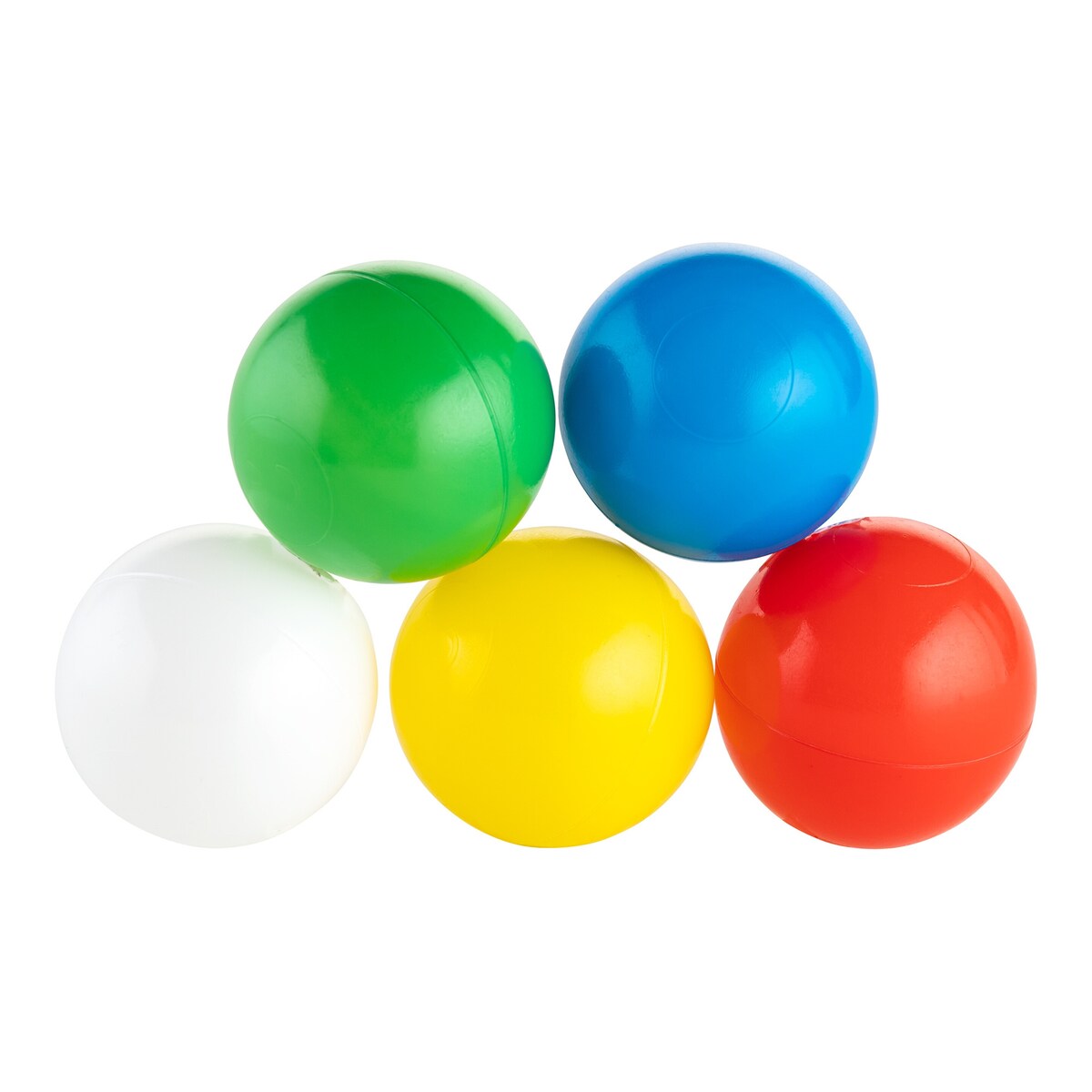 Ballbassengballer 100 stk Ø 6 cm i 5 farger - solini