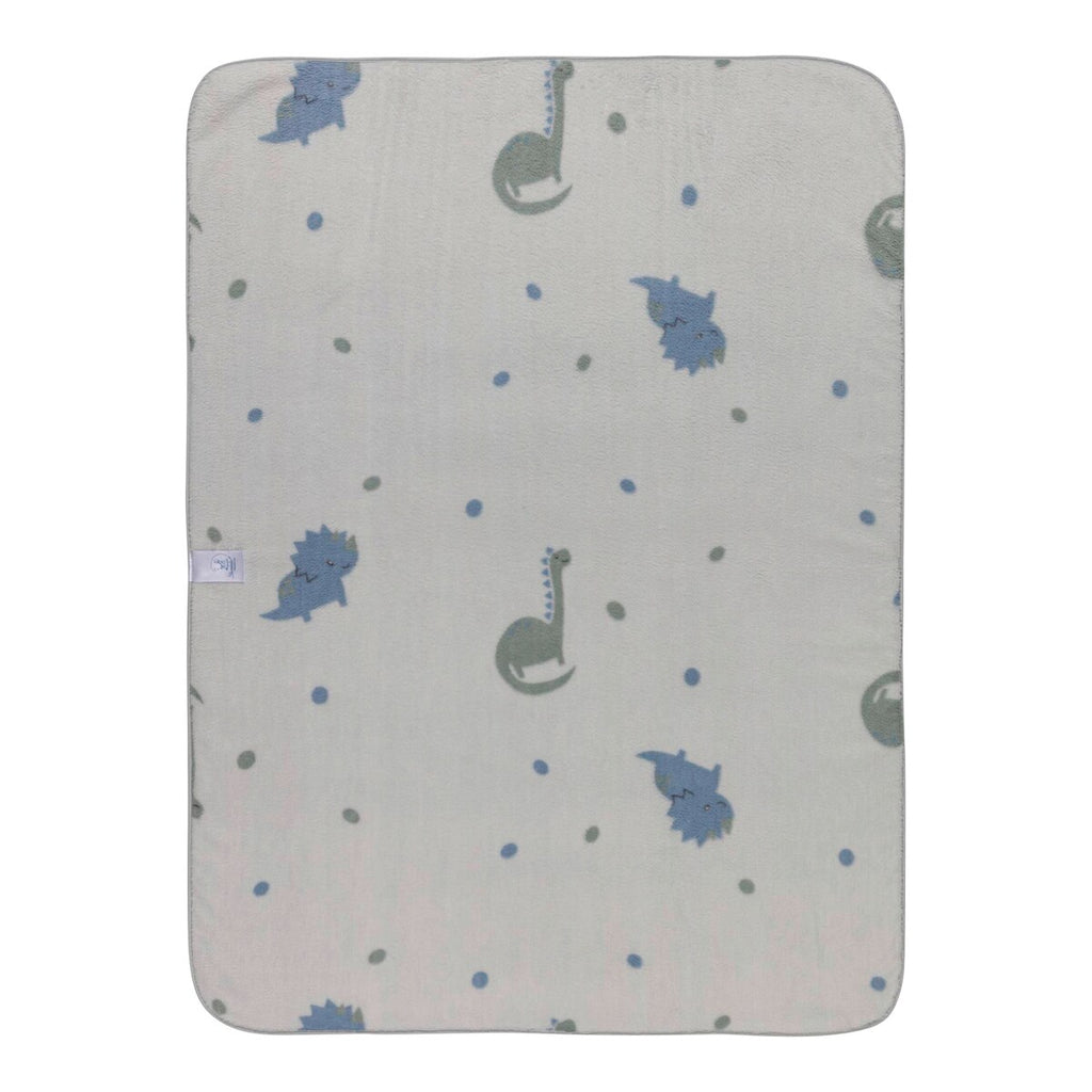 Babyteppe i plysj med andemotiv 75x100 cm - Sterntaler
