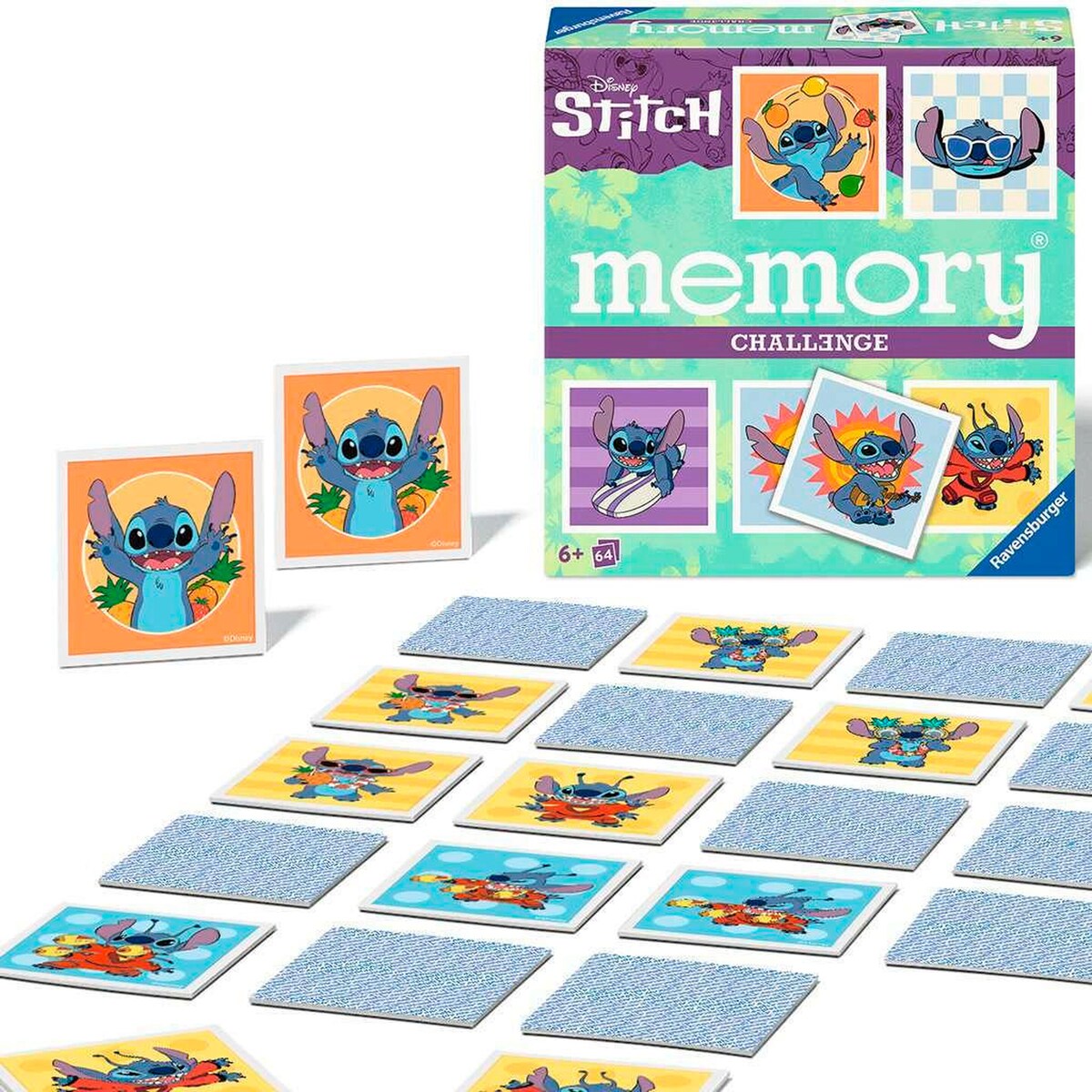 Nærbilde av Challenge memory® Disney Stitch kortpar