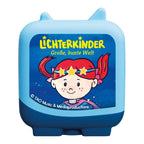 Detalj av håndmalt Clever Tonie lydfigur Lichterkinder LIKI og LUMI