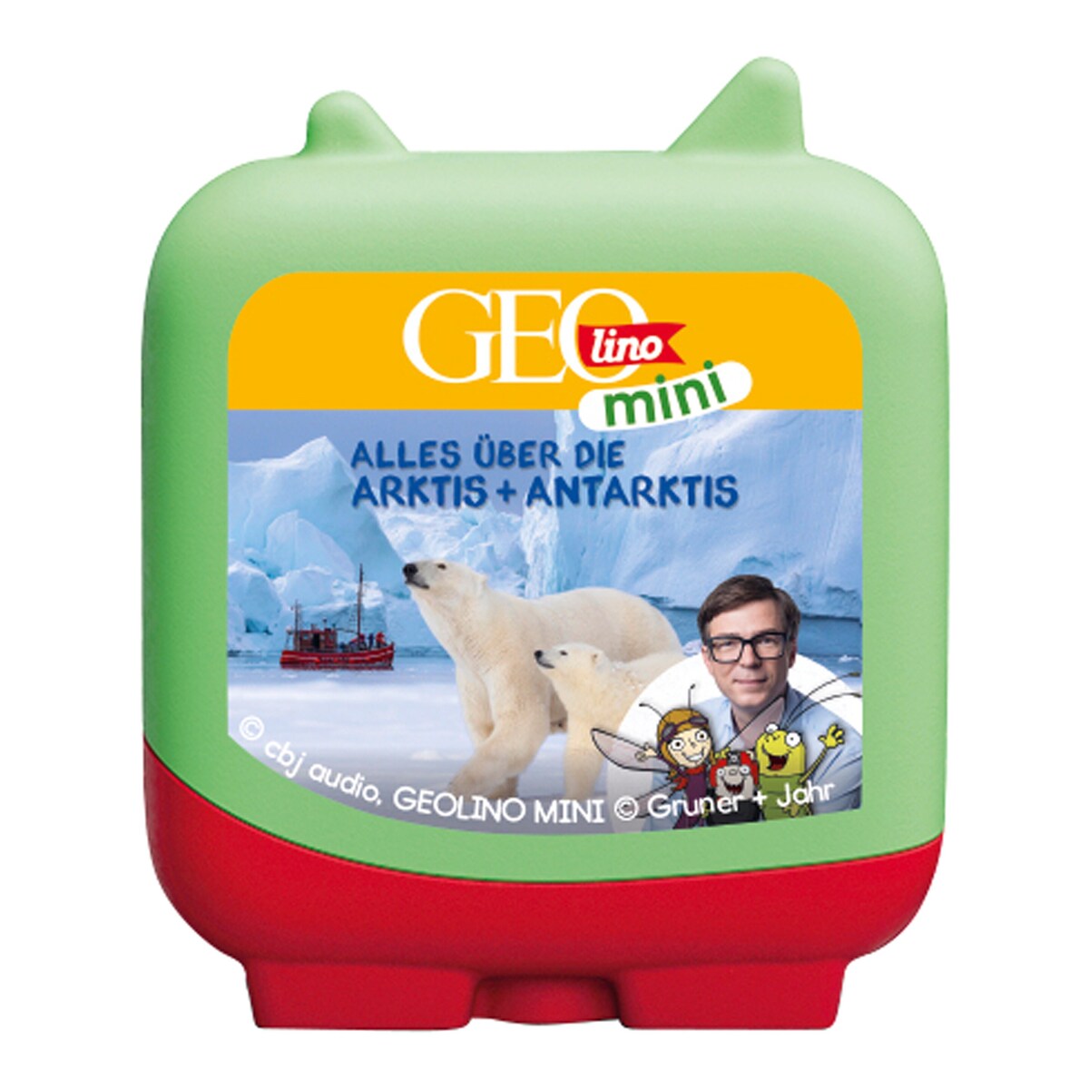 Nærbilde av Clever Tonie lyttefigur GEOlino Mini sett magnet
