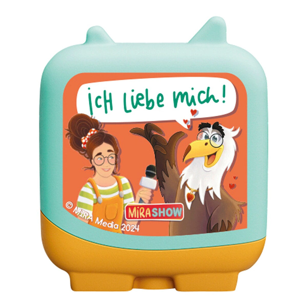 Nærbilde av Clever Tonie lyttefigur MIRA og det flygende huset sett